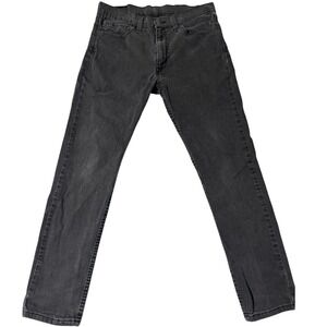 Levis 511 Slim Fit Jeans Mens 34x32 Faded Black Denim Pants